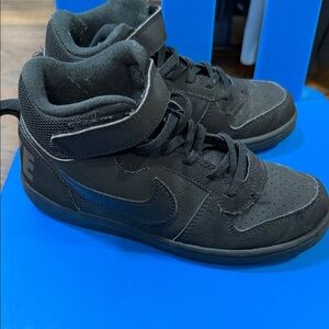 Black High-Top Sneakers kids size 2 USED